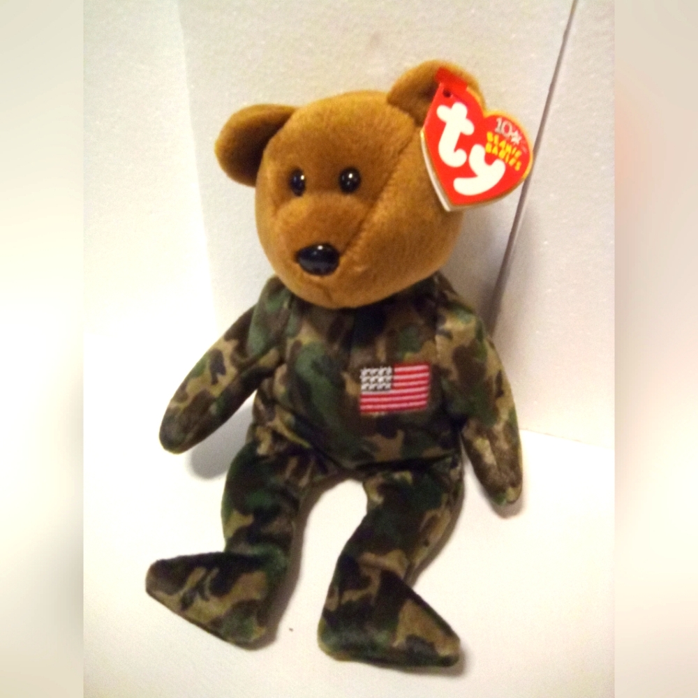 Hero Bear TY Beanie bear